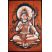 Shiva on Tiger Skin Batik Small - Brown