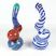 Image 1 of 16cm Coloured Glass Table Bubbler