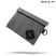 The Mini Confidant Odour Absorbing Water Resistant Pouch by Revelry - Striped Dark Grey