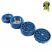 Image 2 of Dead Head by Chongz 60mm Sifter Grinder (Blue with Yellow Splashes)