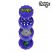 Image 5 of Chongz Yellow Logo 60mm 4-Part Sifter Grinder (Purple with Blue Splashes)