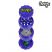 Image 5 of Chongz Yellow Logo 60mm 4-Part Sifter Grinder (Purple with Blue Splashes)