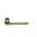 13cm Glass Spring Pipe with Metal Bowl - Gold