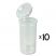 13 Dram Pop Top Vial - Clear - 10 x 13 Dram Vials