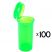 13 Dram Pop Top Vial - Transparent Green - 100 x 13 Dram Vials