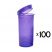 19 Dram Pop Top Vial - Transparent Purple - 100 x 19 Dram Vials