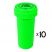 30 Dram Push 'N' Turn Vial - Green - 10 x 30 Dram Vials