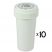 30 Dram Push 'N' Turn Vial - White - 10 x 30 Dram Vials