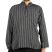 Striped Black Grandad Shirt - Large