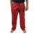 Striped Cotton Trousers - Red - Extra Large