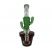 Image 3 of Basil Bush 23cm Glass Percolator Cactus Bong