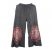 Embroidered Wide Leg Trousers - Black