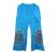 Embroidered Wide Leg Trousers - Turquoise