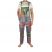 Patchwork Clown Dungarees - Extra Extra Large