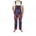 Patchwork Midweight Cotton Dungarees - Purple - Large