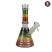 Basil Bush Patterned Glass Beaker Bong - Rasta