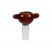 Image 1 of Amber 2-Bead Handle 14.5mm Male Bowl