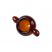 Image 4 of Amber 2-Bead Handle 14.5mm Male Bowl