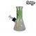 Image 2 of Chongz "Broken Biscuit" 20cm Irridescent Green 6mm Beaker Bong