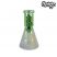 Image 4 of Chongz "Broken Biscuit" 20cm Irridescent Green 6mm Beaker Bong